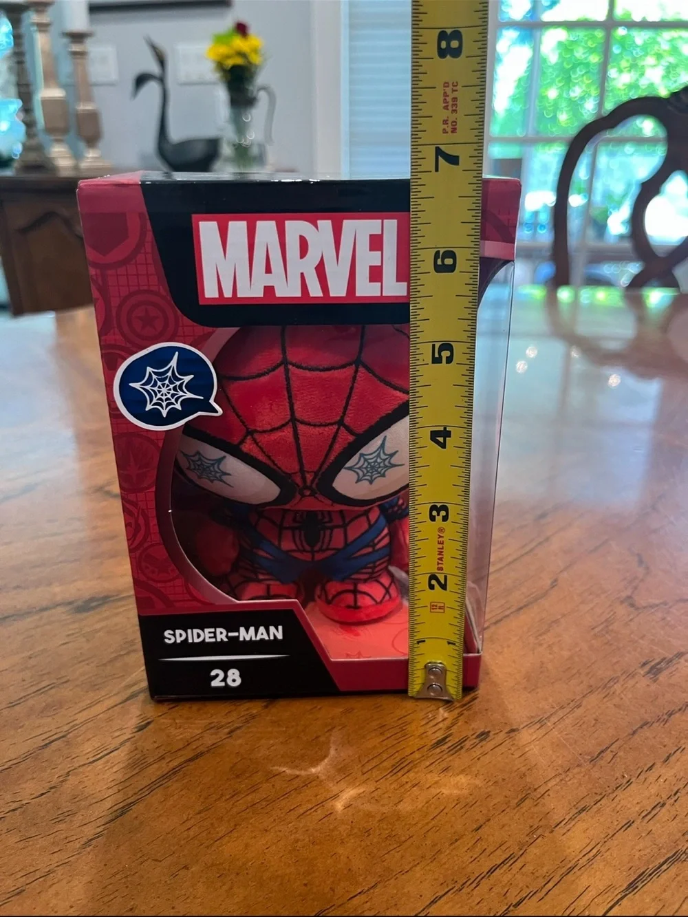 Marvel Eyecons Red & Blue Spider-Man Plush Figure. New! Collectible!